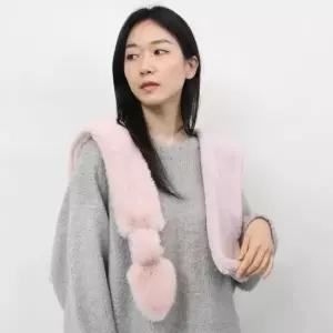 까나르 퍼 고리 머플러 에코 목도리 여성 페이크퍼 밍 여자머플러 밍크목도리