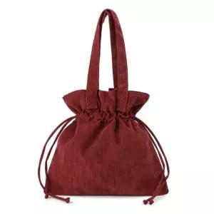 코듀로이 에코 복주머니 디자인 숄더백 1811 여성쇼퍼백 편한가방 남자핸드폰가방