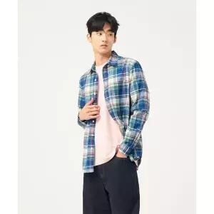 빈폴 BEANPOLE MEN 마드라스 체크 셔츠 블루 BC5364C26P 472903
