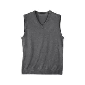 남사친 울 니트 가을 캐주얼 솔리드 브이넥 조끼 민소매 스웨터 BE3
