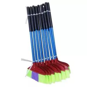 방비세트 타이탄 비(10개입) 빗자루 플라스틱비 청소도구