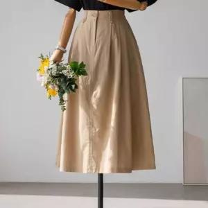 모스 핀턱 플레어 스커트스커트EFJ54 빅사이즈1234551