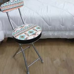 원형 접이식 등받이의자 CY-498 쿠션 철 의자 접는의자 접이식식탁의자