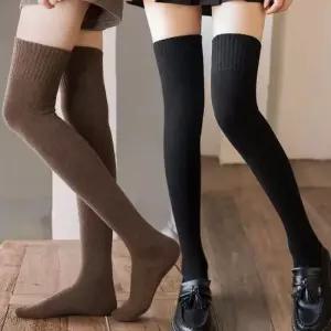 여성겨울양말 기모 롱 여성 도톰 패션 따뜻한 오버 밴딩 니삭스
