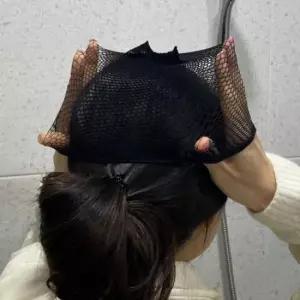 가발머리망 통가발 머리고정 가발망 블랙