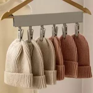 [생활] 빨래집게 6구 옷걸이 바지걸이 모자걸이 다용도 정리걸이