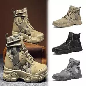 남자 군화 스타일 카모 워커 밀리터리 키높이 신발 남자워커부츠 남자겨울워커