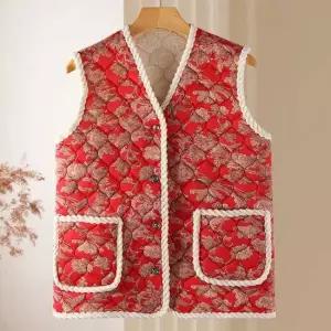 할머니 겨울 조끼 누빔 기모 김장 베스트 데일리 마실
