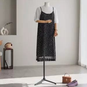 도트 레이스 뷔스티에 원피스드레스ED332 빅사이즈1224423