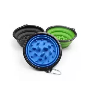 [반려] 강아지 접이식 슬로우 밥그릇