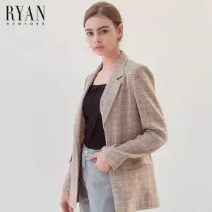 글렌체크 린넨자켓