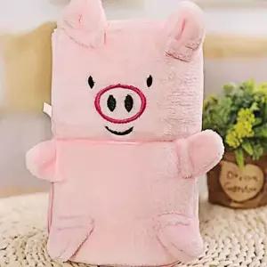 휴대용 극세사 동물담요 무릎 휴대용 동물담요 캐릭터담요