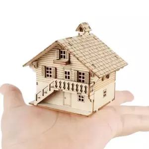 DIY 나무 모형 조립 키트 미니 세계의 집 스위스 샬레 YM901