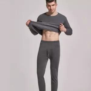 남성 기모 겨울 발열 내의 세트 라운드넥 슬림 내복 보온내복 남성내복 겨울내복 기모내복