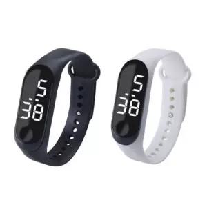 잔솔 LED 전자 방수 손목시계 스포츠 디지털 고등학생 전자시계 전자손목시계