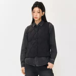 [본사]여성 라이트 다운 퀼팅 베스트-EFZG7351C03