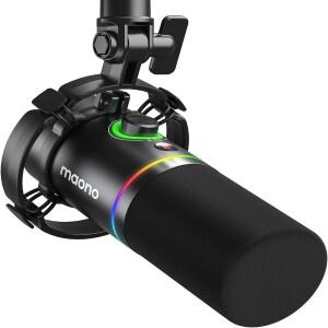 호환상품 게임 녹음 스트리밍 Maono XLR USB 다이나믹 마이크 소프트웨어 탭-투-음소거 게인 노브 PD200X가