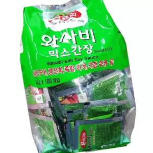 움트리 와사비 믹스 10g 100입 6개 향신소스