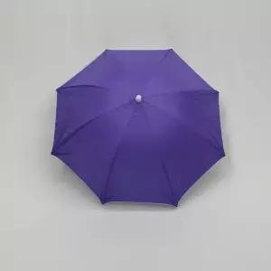 P1 머리에 쓰는 우산모자 소형 퍼플 우산모자 모자우산 머리우산 머리에쓰는우산