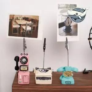 레트로 디자인 메모 홀더 벽걸이 사진 클립