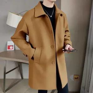 하프 코튼 남자 안감 코트 키작남코트 반코트 남성