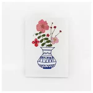 수업교구- 캔버스 자수 압화 화병 만들기 1인용