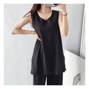 [아이우먼] 에니팅레이어드면롱나시 NSK965M512 빅사이즈