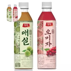 양반 500ml 오미자차 12입 + 매실차 과채 매실 주스