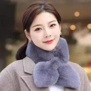 심플목도리 겨울 퍼 머플러 여성 털 목도리 심플