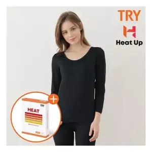 TRY 여성 프리미엄 히트업 발열 내복 세트