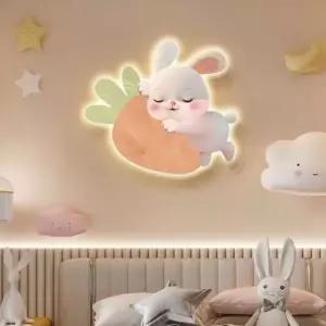 [Deco] 벽화 잠자는 벽등 램프 캐릭터 토끼 인테리어소품