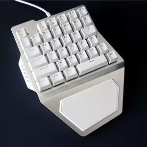 한손키보드 왼쪽 게이밍 왼손키보드 게임 LED 휴대용 게임용