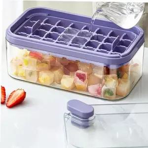 푸쉬얼음트레이 64구 2단 원터치 푸쉬 얼음 트레이세트 스쿱증정