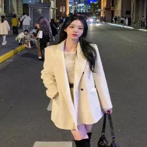 [워너비뮤즈]무배 울 핸드메이드 더블 하프코트 워너비뮤즈 (42517177)