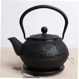 차주전자 목단 무쇠주전자 탕관 다관 1200ml