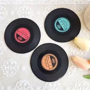 ( 랜덤 색상 ) 티 코스터 실리콘 레코더