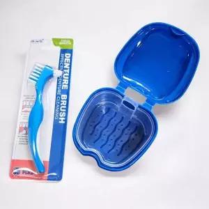 휴대용 틀니 세척 보관 케이스 틀니칫솔 세척통