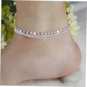 트리플 패션발찌 비즈레이어드 실버볼발찌