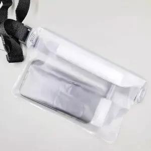 방수 보조가방 힙색 화이트 수영장가방