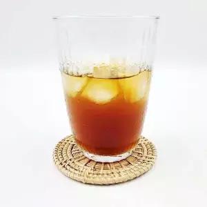 원형 코스터 태국 라탄 컵 라탄