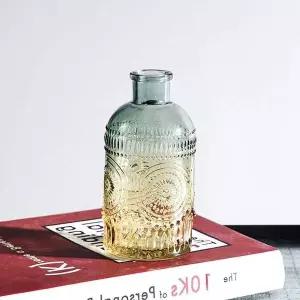 문양 유리화병 빈티지