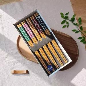 플라워 5P 일본 젓가락 세트 이시다