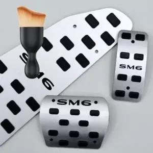 [CAR] SM6 페달 커버 논슬립 오토 차량 튜닝 페달 용품 다용도 먼지 브러쉬 세트