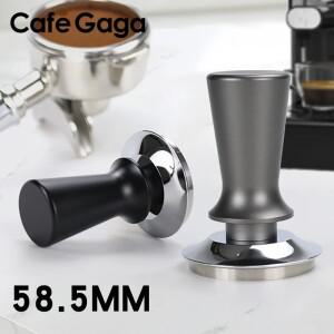 커피 탬퍼 30lb 정압 58.5mm 스테인레스 스틸 플랫베이스 보정 스프링로드 홈 카페 바리스타 액세서리
