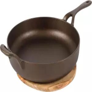 블룸하우스 오프라가 가장 좋아하는 두 번의 수상작 내추럴 브론즈 마감 10인치 주철 프라이팬 긴 손잡이