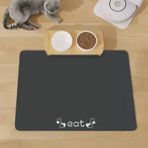 깔끔한 식사 공간 반려동물 규조토 식기매트 80x50cm 강아지규조토매트