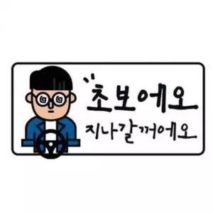 [CAR] 야광스티커 초보운전 초보운전스티커 야광 초보딱지