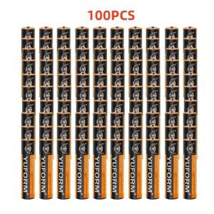 LED 조명 장난감 Mp3 카메라 CD 플레이어 무선 마우스 키보드용 일회용 건전지 AAA 100개