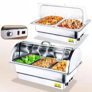 호텔 중탕기 뷔페용 워머기 푸드워머 차핑 3구 반찬