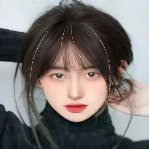 [콩심팥심]앞머리커버 탑포인트 자연스러운 부분가발 헤어